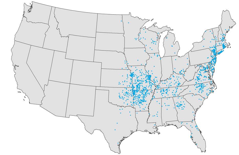 Lone Star Tick Map, Locations, and Other Key Facts MEDPRO Disposal, LLC