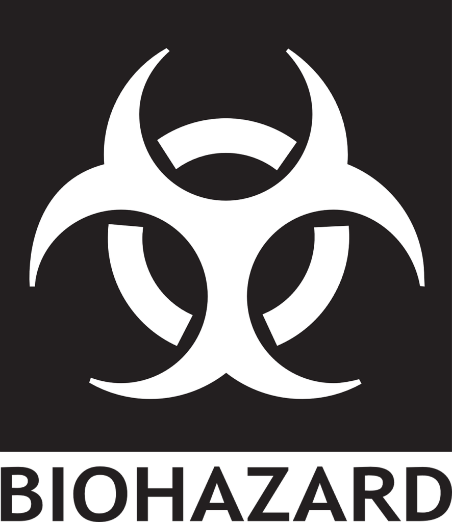 biohazard symbol graphic