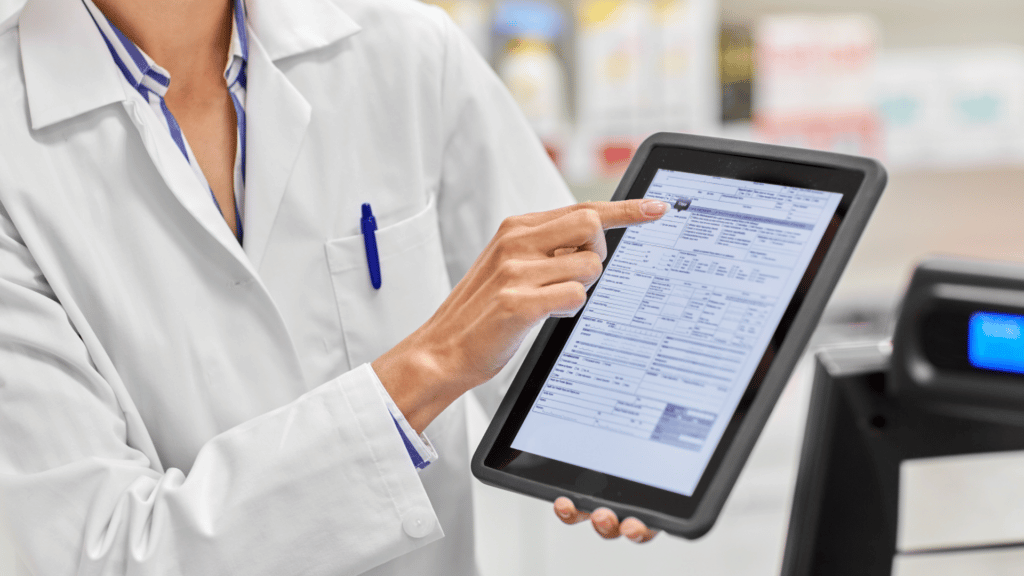 Pharmacist using Rx Formulary Manager