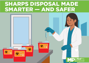 sharps disposal container
