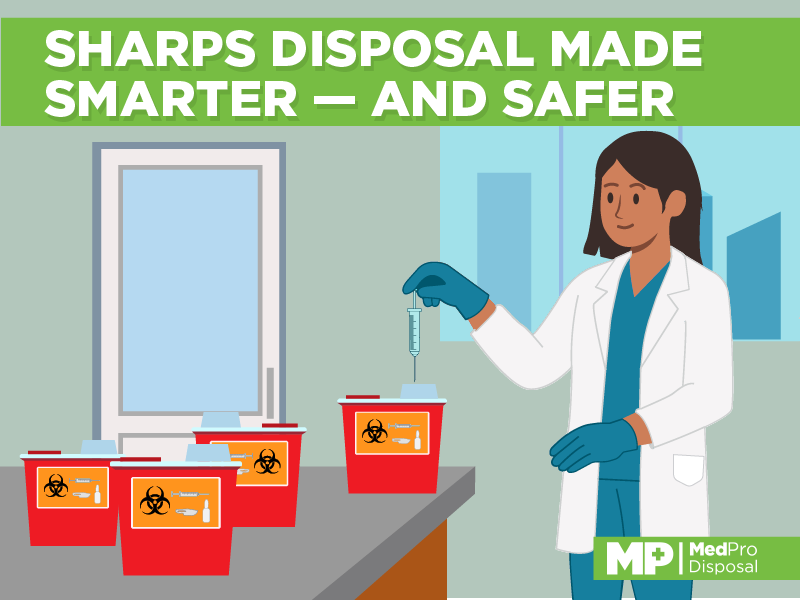sharps disposal container